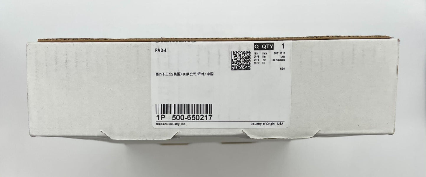 Siemens PAD-4-MB - Same Day Shipping (SEALED)