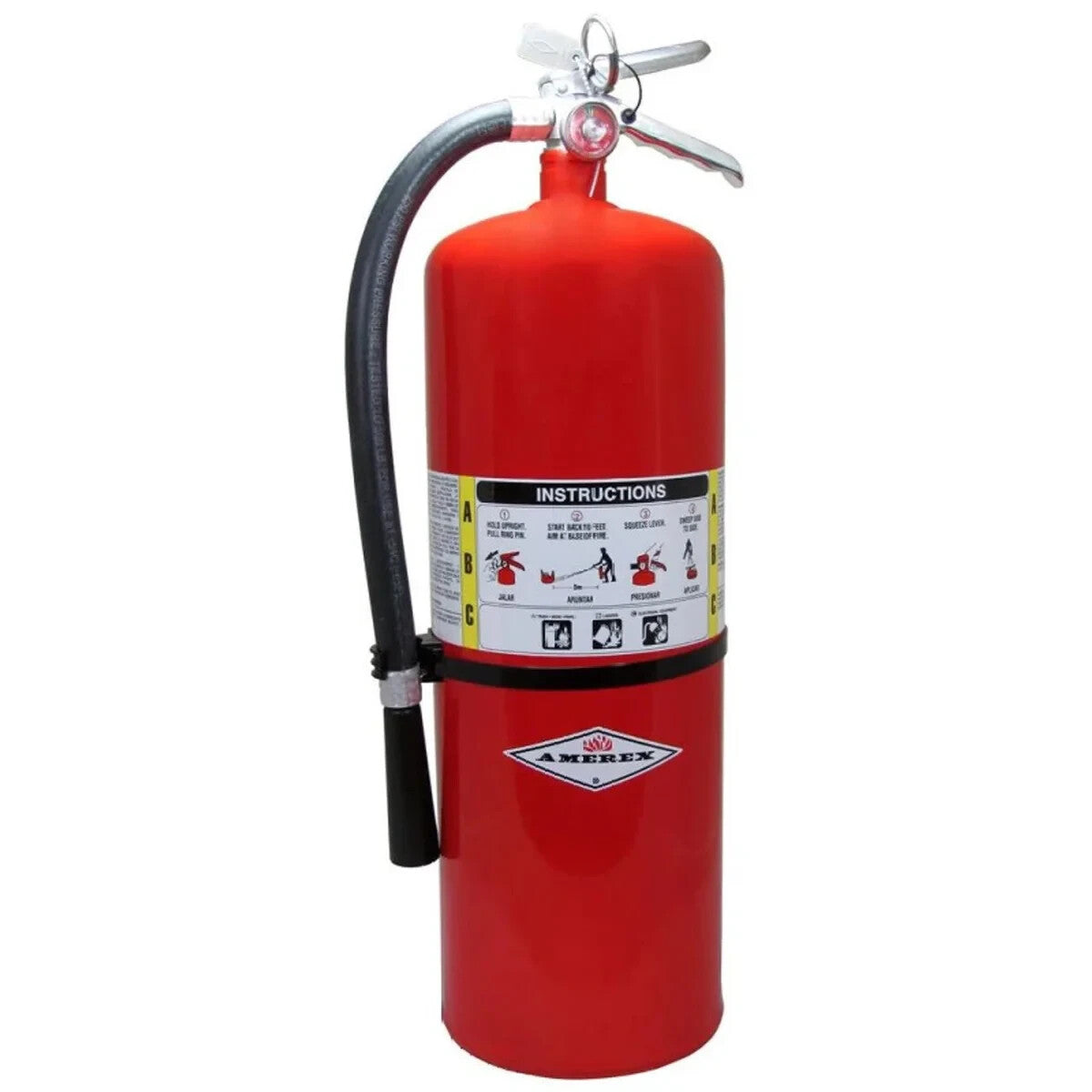 Amerex A411 Fire Extinguisher, ABC, 20Lb, 10A120BC (11213) - Same Day Shipping