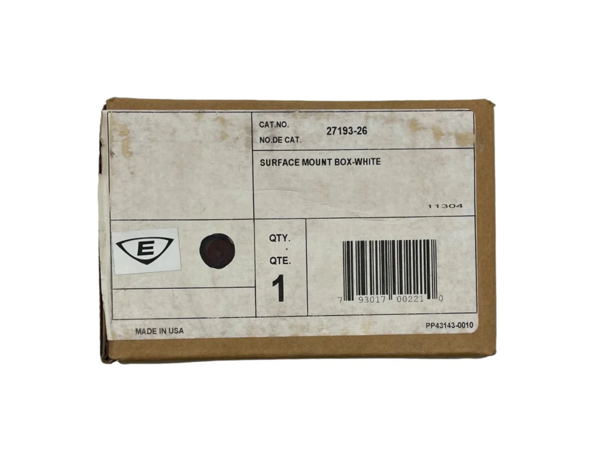 Edwards 27193-26 Surface Mount Box White