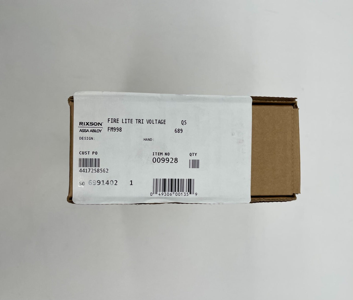 Rixson FM998 - Same Day Shipping (SEALED BOX)