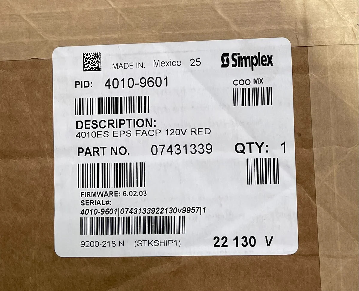 Simplex 4010-9601 Display IDNet 2 Communications Channel