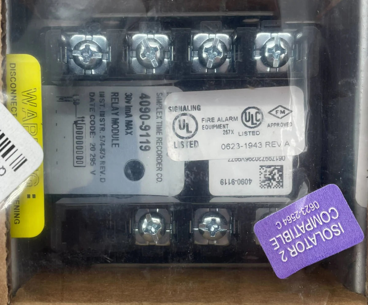 Simplex 4090-9119 Relay IDNET 2 IAM