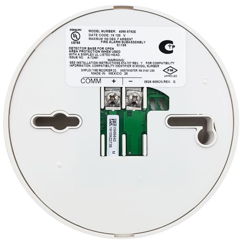 Simplex 4098-9792E E-Series Standard Sensor Base