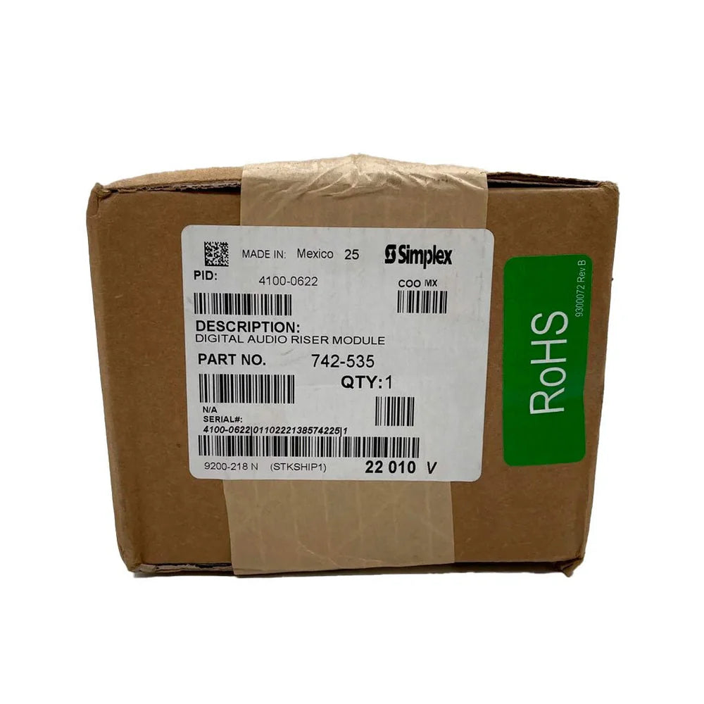 Simplex 4100-0622 Module Digital Audio Riser