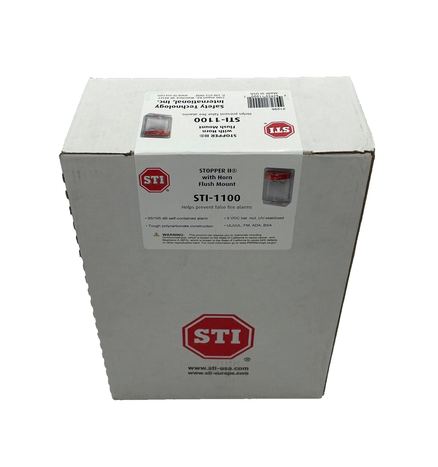STI-1100 Stopper II with Horn Flush Mount - Same Day Shipping (SEALED)