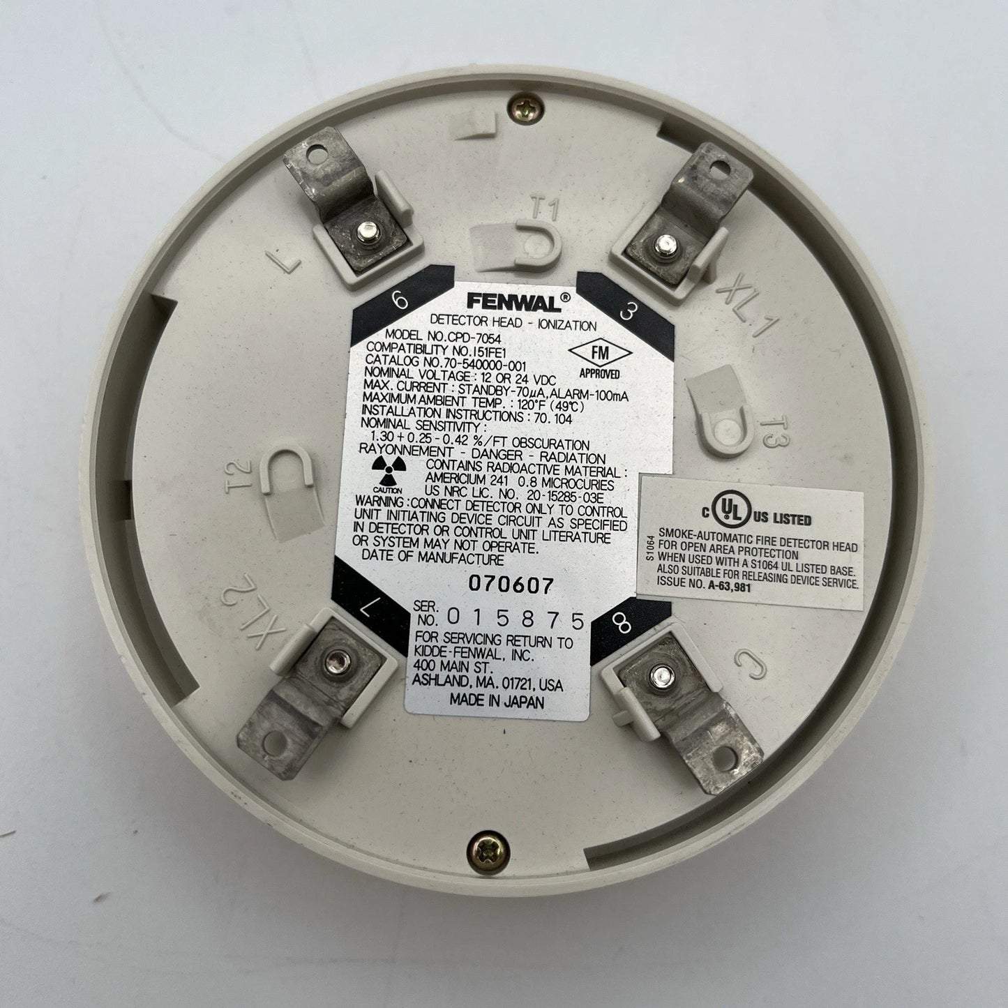 Kidde-Fenwal CPD-7054 Ionization Advanced Smoke Detector