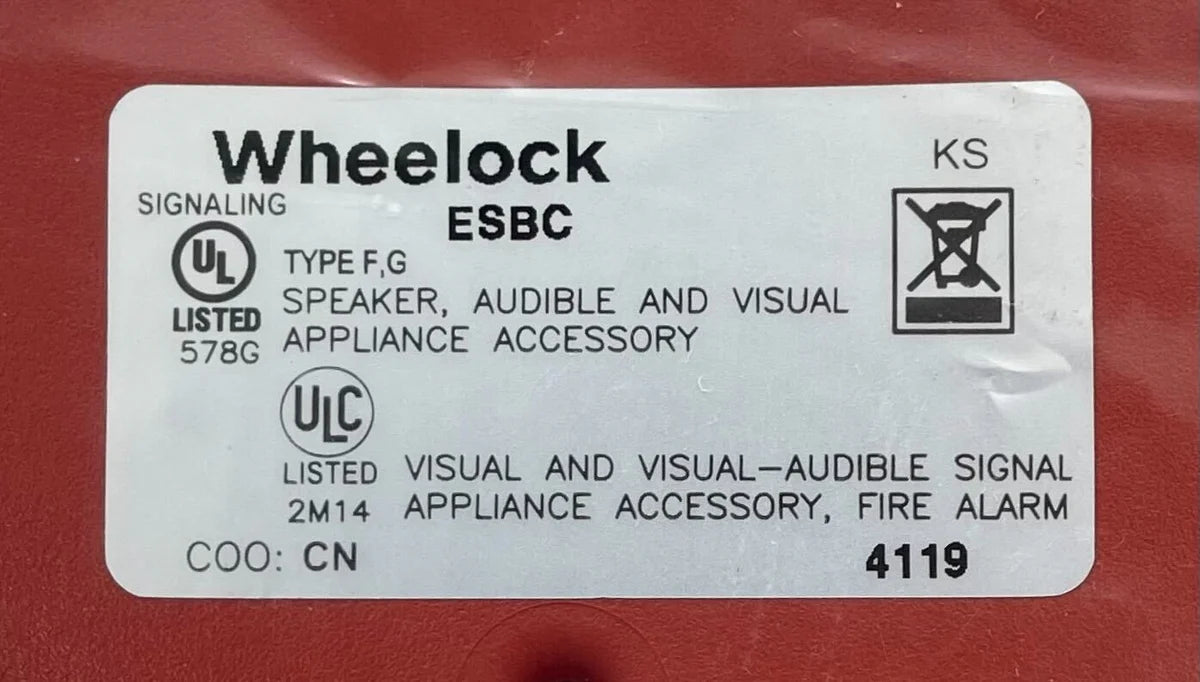 Wheelock ESBCR Ceiling Mount Back Box