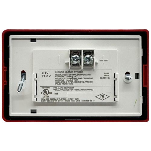 Edwards EST G1VRF Compact Wall Mount Strobe
