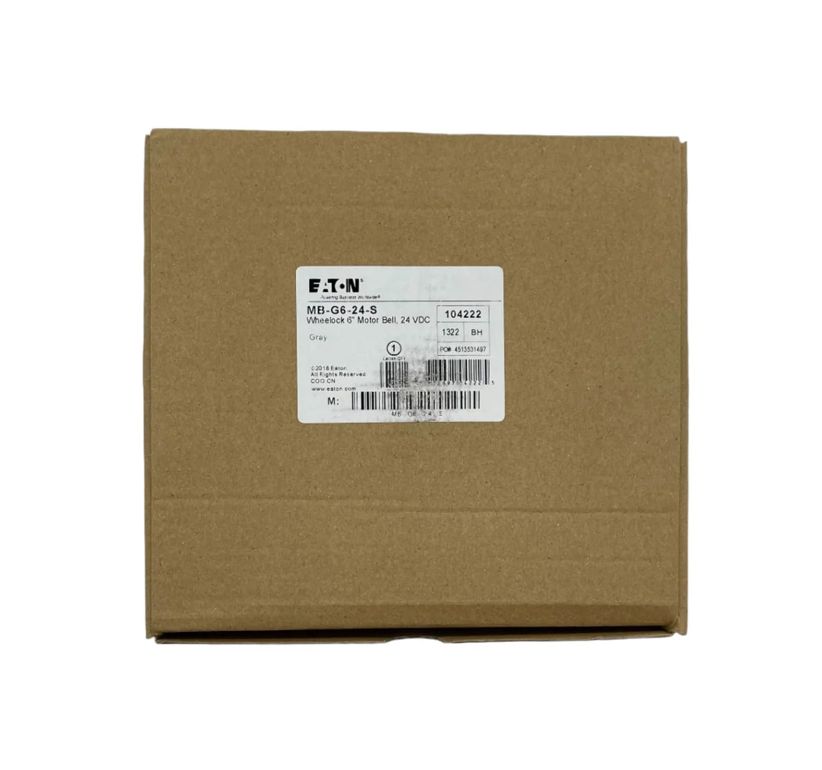 Wheelock MB-G6-24-S Mb Bell 6 Inch 24Dc Gray