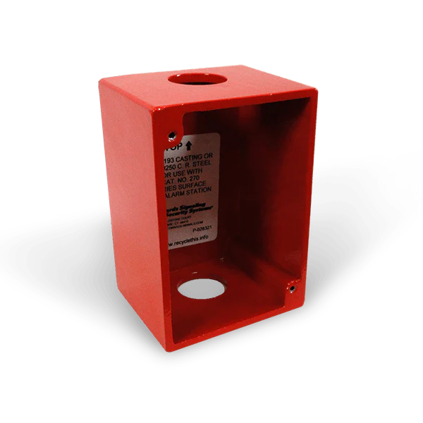 Edwards Signaling P-027193 Cast Box for Surface Mounting