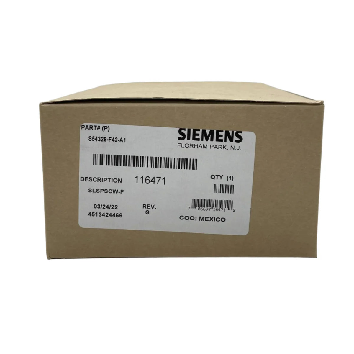 Siemens SLSPSCW-F (S54329-F42-A1) Speaker Strobe White