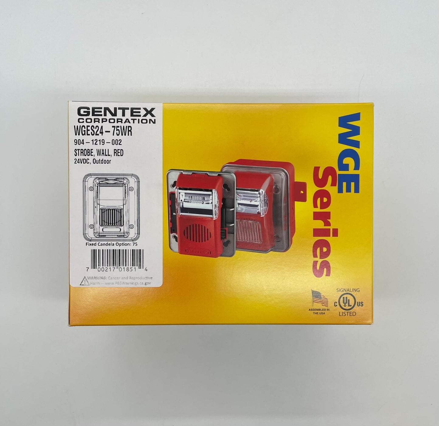 Gentex WGES24-75WR - Same Day Shipping (SEALED)