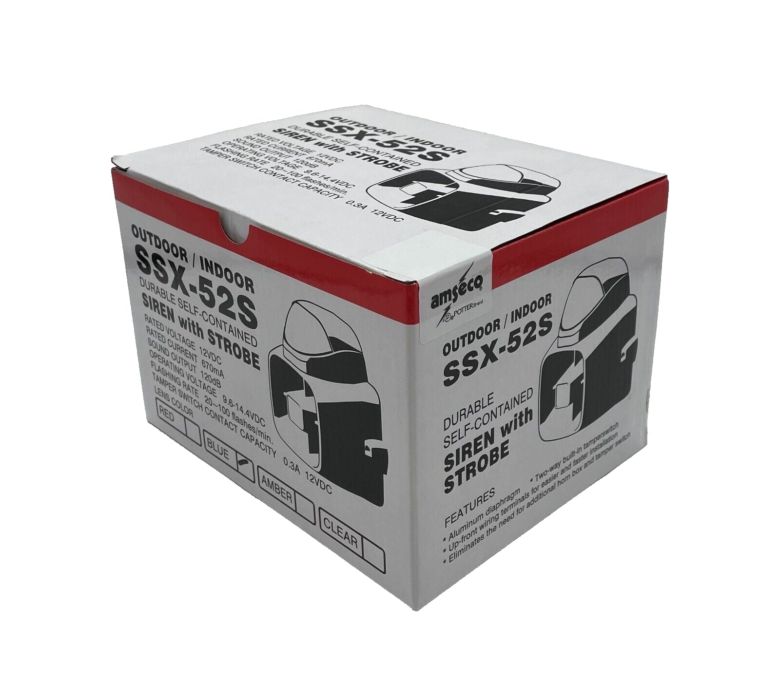 Potter SSX-52SB 15W Siren Blue Strobe - Same Day Shipping (SEALED)