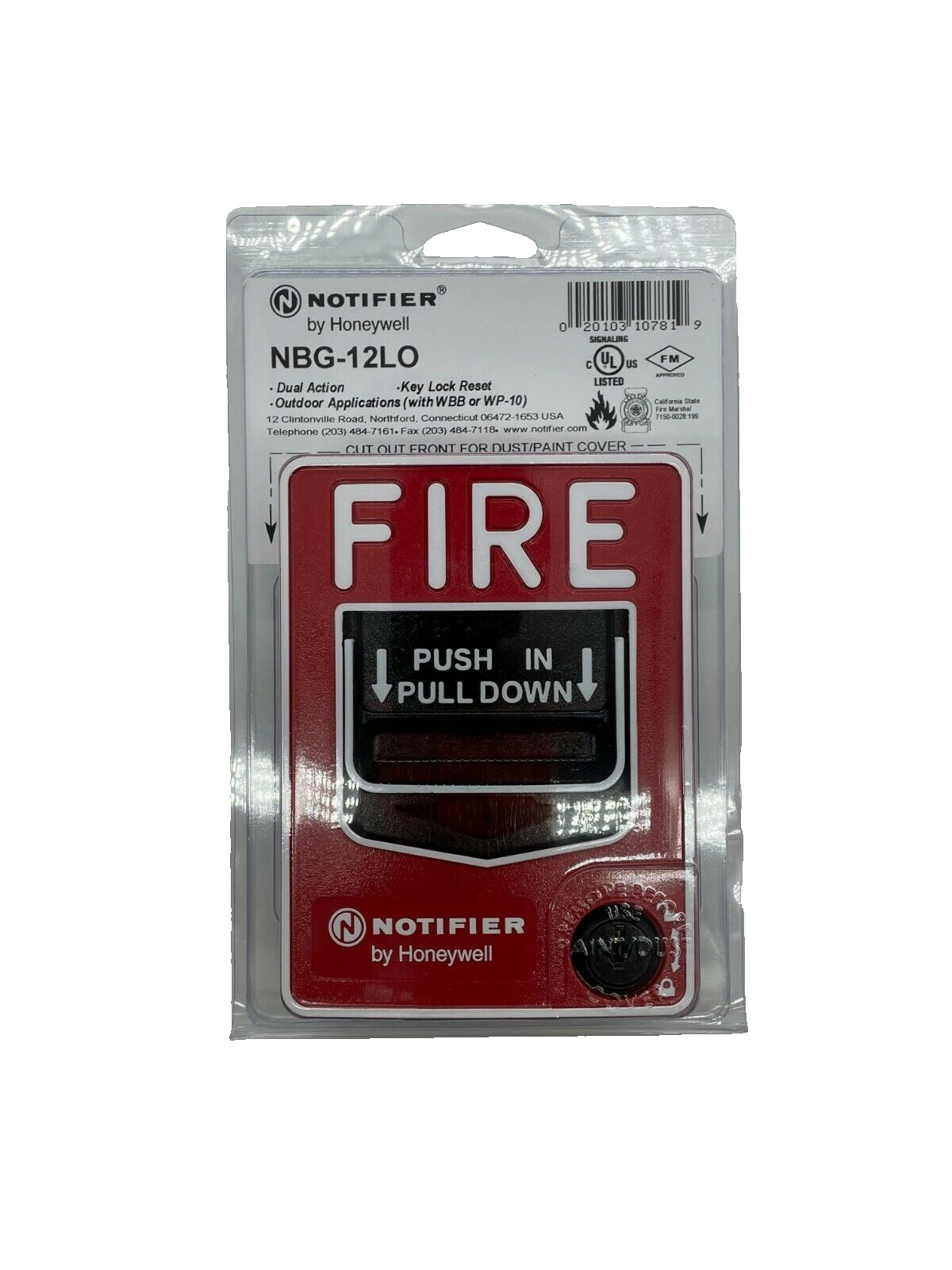 Notifier NBG-12LO Dual Action Pull Station - Same Day Shipping (SEALED)