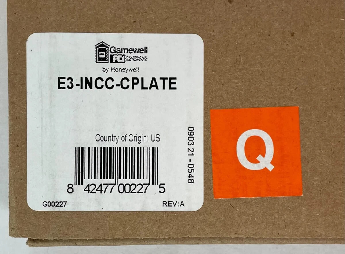 Gamewell-Fci E3-INCC-CPLATE Mounting Plate - Same Day Shipping (SEALED)