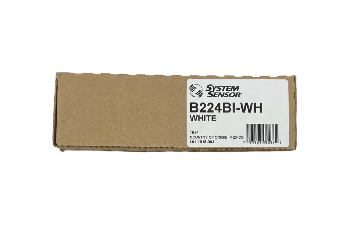 System Sensor B224BI-WH - Same Day Shipping (SEALED)