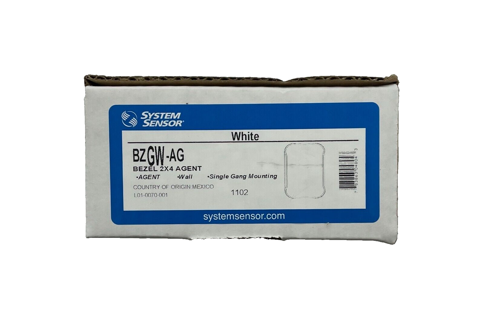 System Sensor BZGW-AG White Bezel Kit Pack of 5 - Same Day Shipping (SEALED)