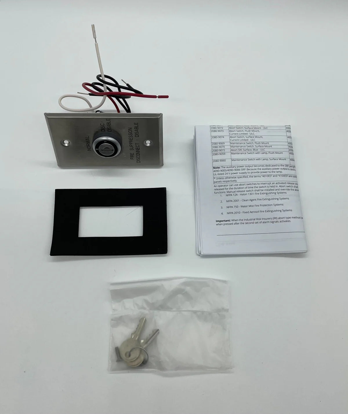 Simplex 2080-9069 Maintenance Disc Switch Flush