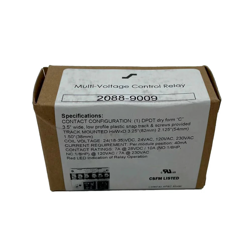 Simplex 2088-9009 One-Position DPDT Relay
