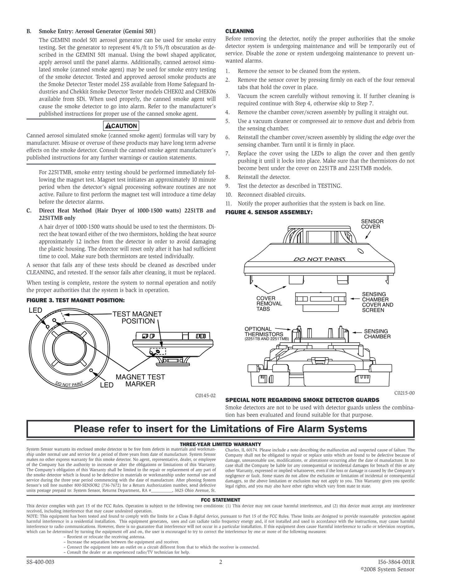 System Sensor 2251B Intelligent Photoelectric Smoke Sensor