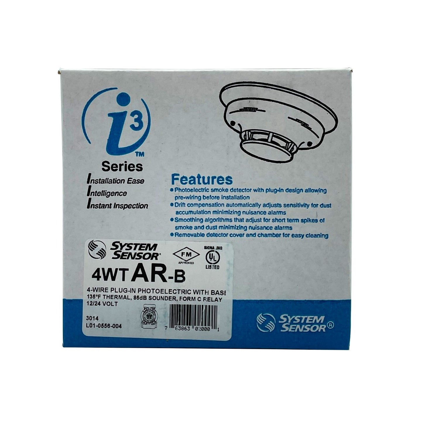 System Sensor 4WTAR-B Photoelectric Series Smoke Detector 4-Wire Thermal Sensor