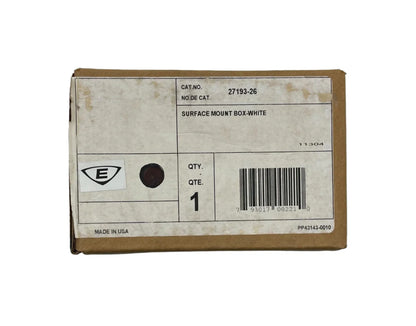 Edwards 27193-26 Surface Mount Box White