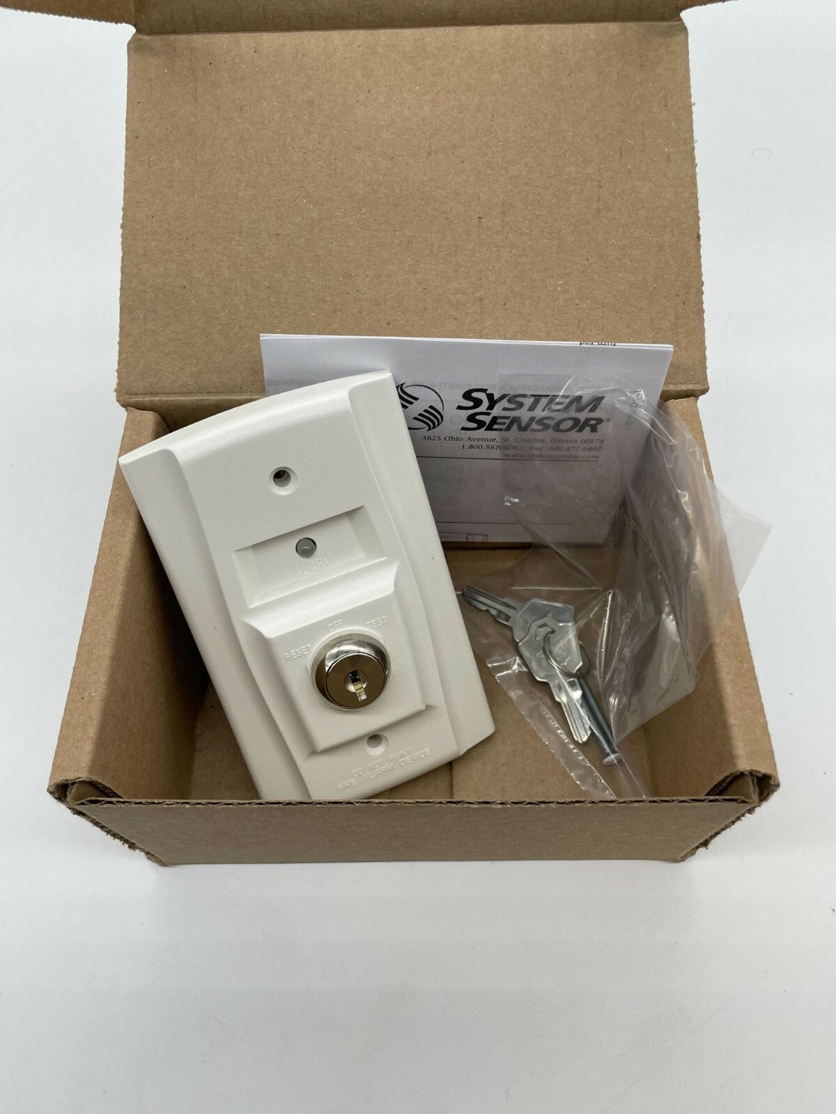 System Sensor RTS151KEY Key Remote Test and Reset Station Duct Smoke Detector
