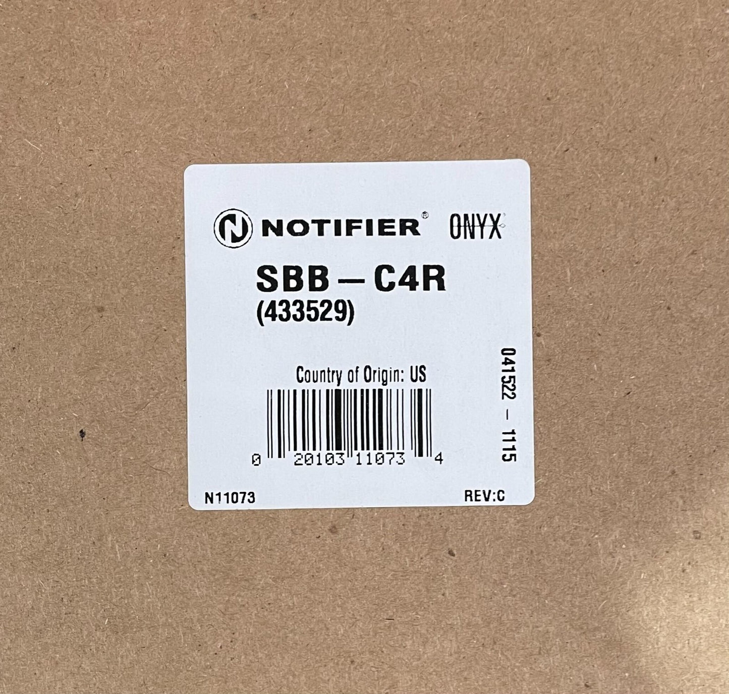Notifier SBB-C4R | B Box Assembly, Three Tiers, Red Same Day Shipping SEALED BOX