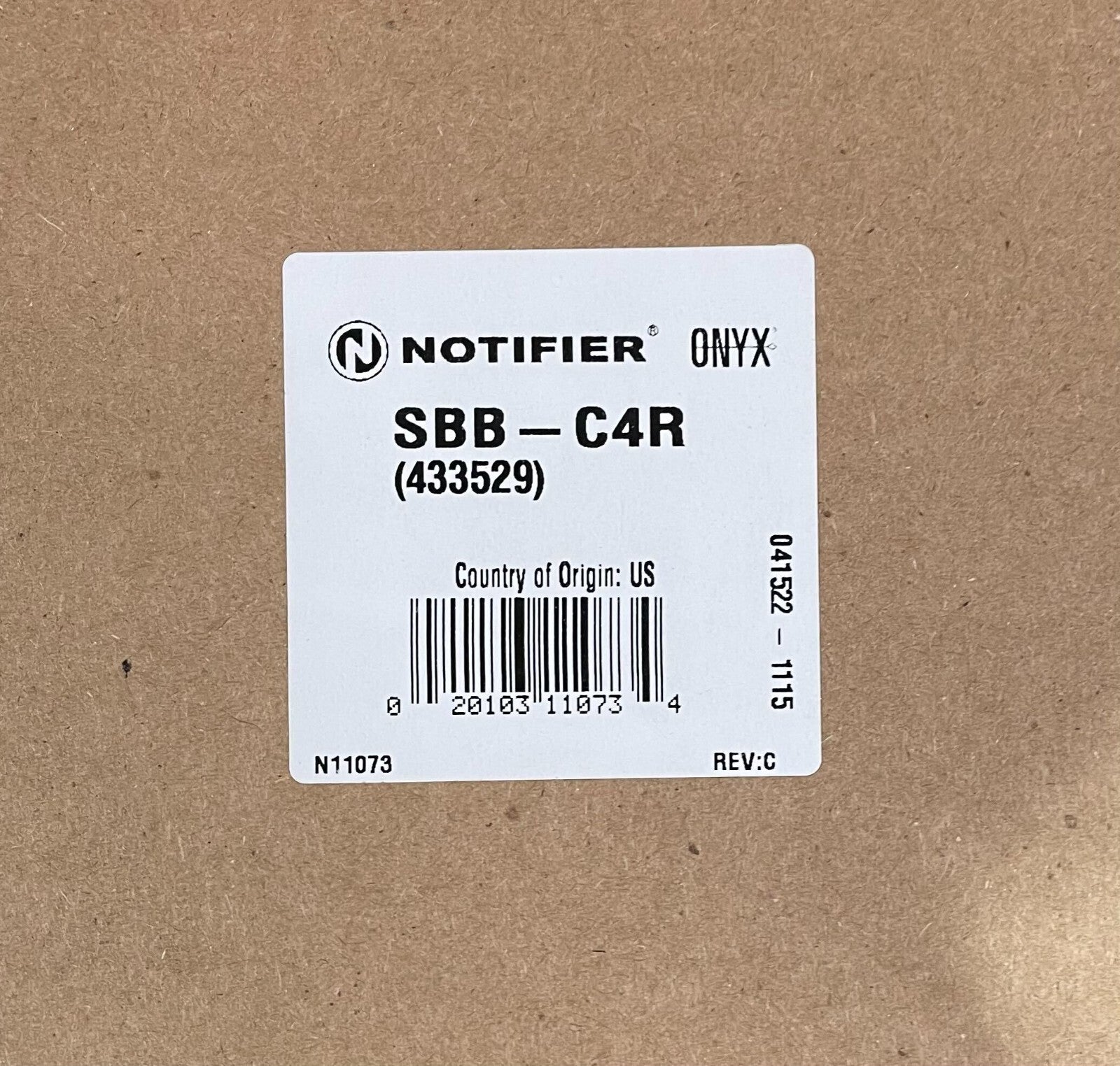 Notifier SBB-C4R | B Box Assembly, Three Tiers, Red Same Day Shipping SEALED BOX