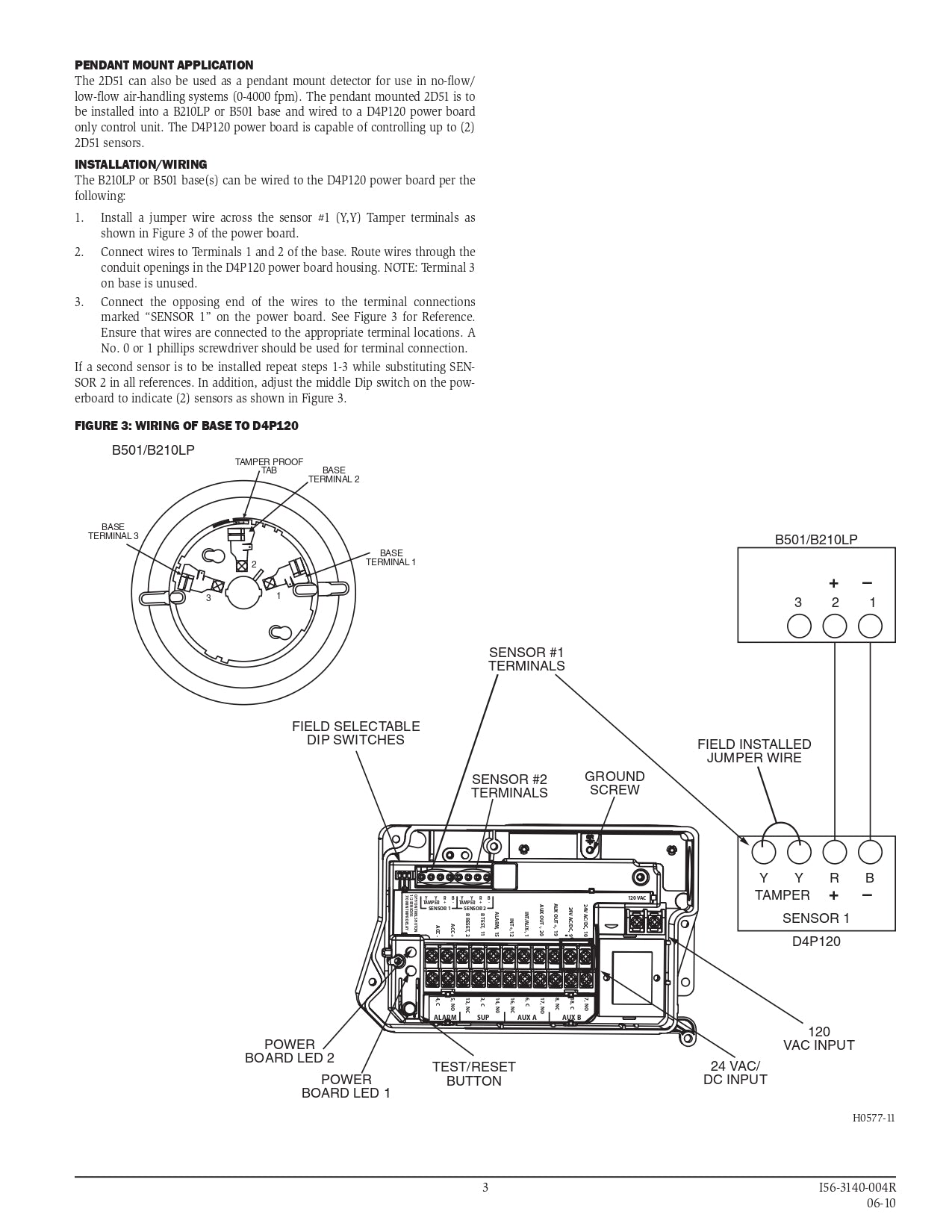 System Sensor 2D51 Photoelectric Smoke Detector