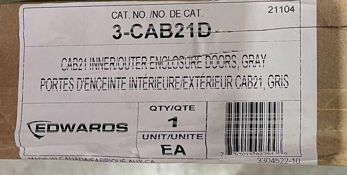 Edwards 3-CAB21D Door for CAB21B Series Wallbox