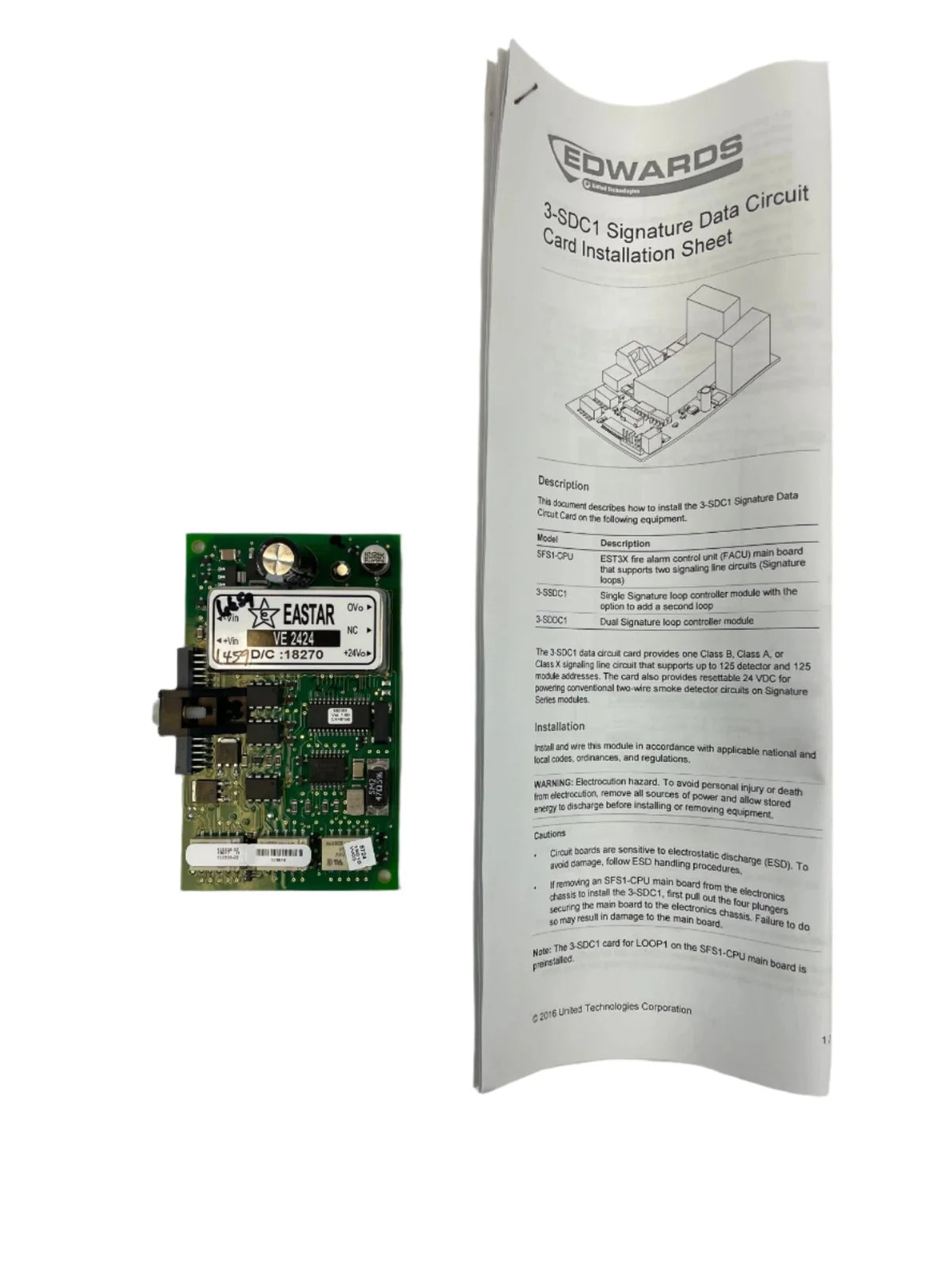 Edwards 3-SDC1 Signature Driver Controller Module
