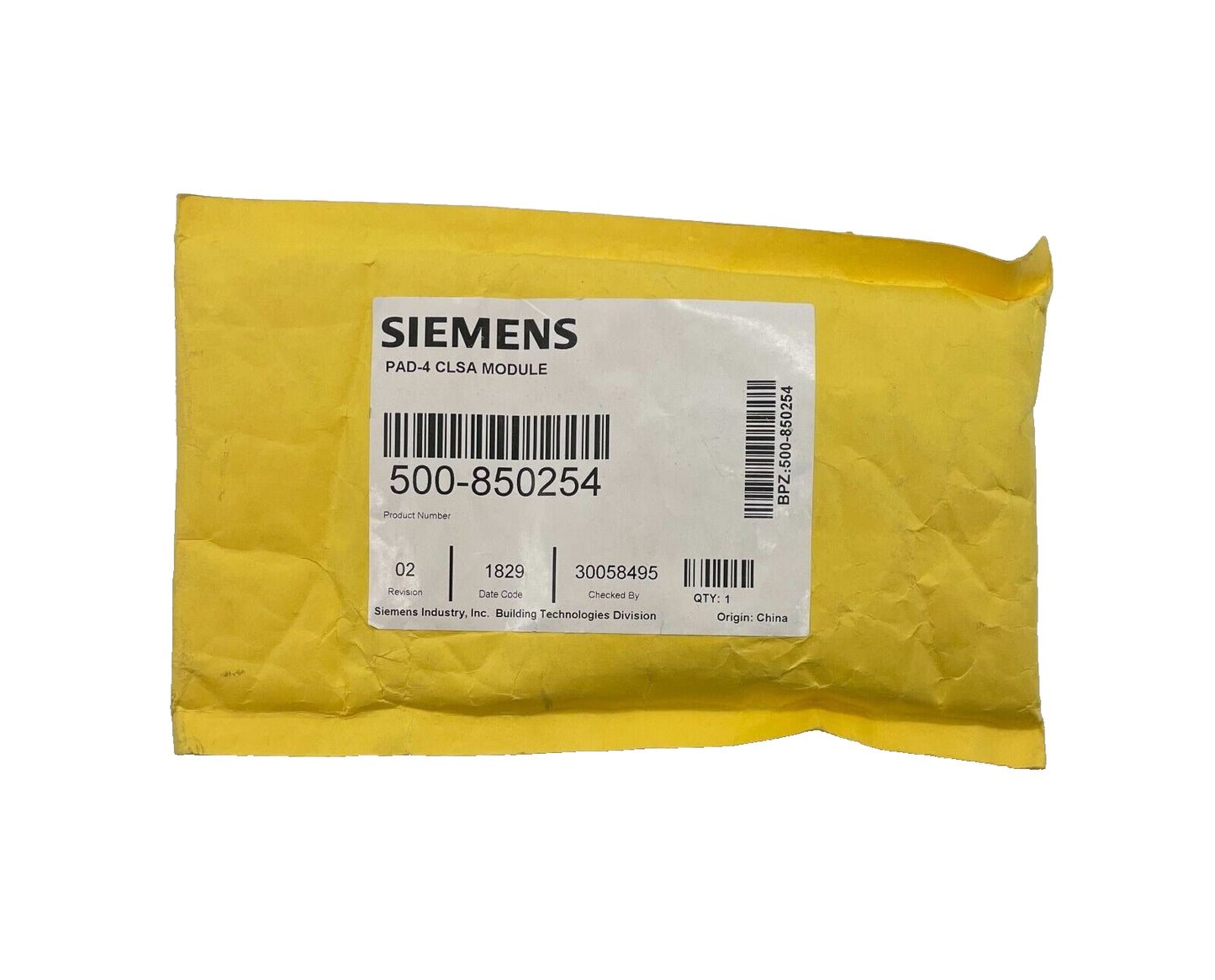 Siemens PAD-4-CLSA - Same Day Shipping (SEALED)