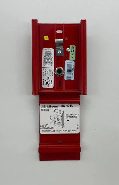Mircom MS-401U Single Stage Pull Station - Same Day Shipping (SEALED)