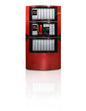 Edwards 4-CAB24DRL 24 Spaces Red Long Door Assembly