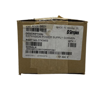 Simplex 4006-9801 Expansion Power Supply