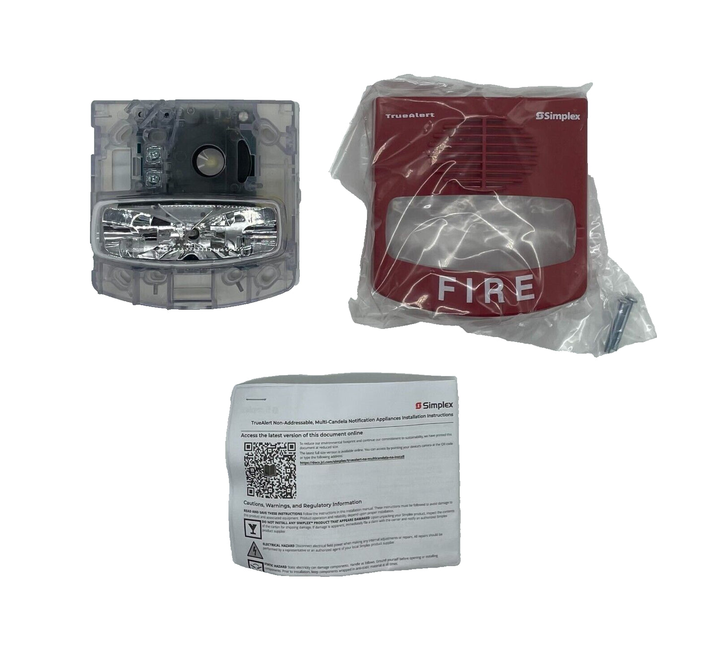 Simplex 4906-9127 Horn with Multi-Candela Strobe - Same Day Shipping (SEALED)