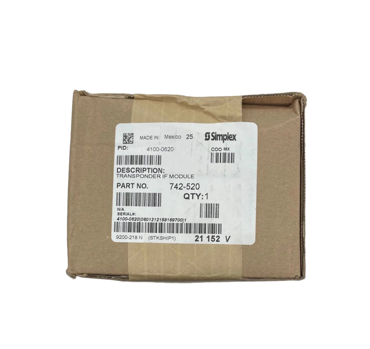 Simplex 4100-0620 4100ES Basic Transponder Interface Card