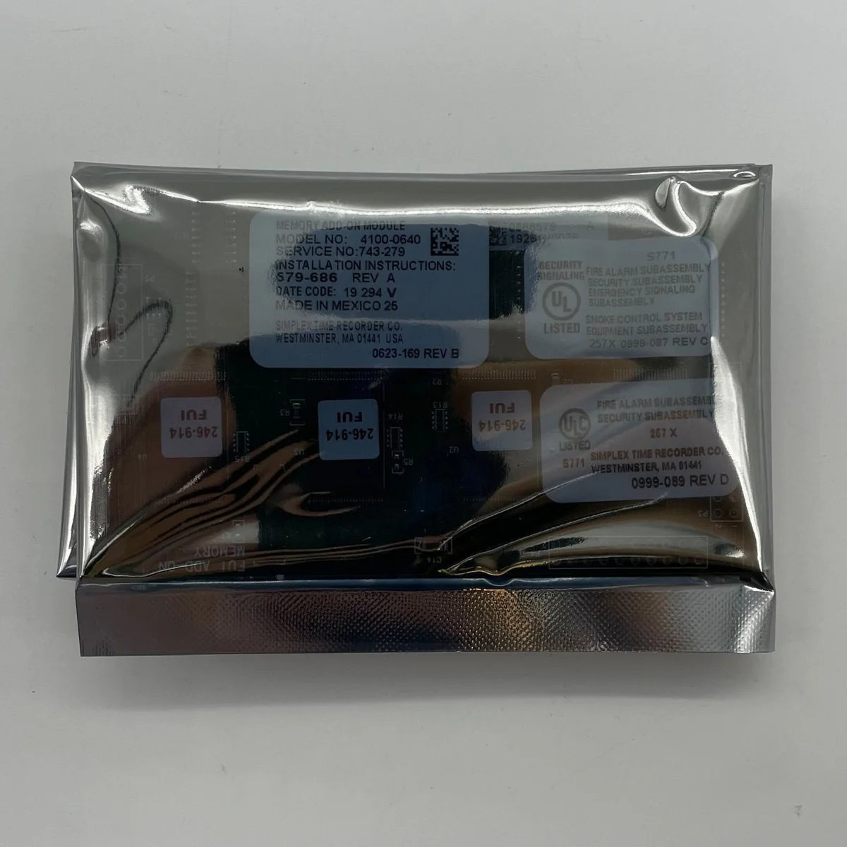 Simplex 4100-0640 Infoalarm Memory Expansion Module