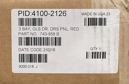 Simplex 4100-2126 3 Bay Glass Door
