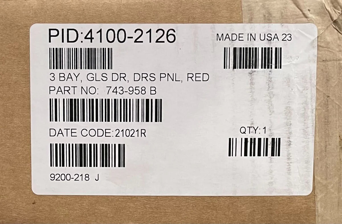 Simplex 4100-2126 3 Bay Glass Door