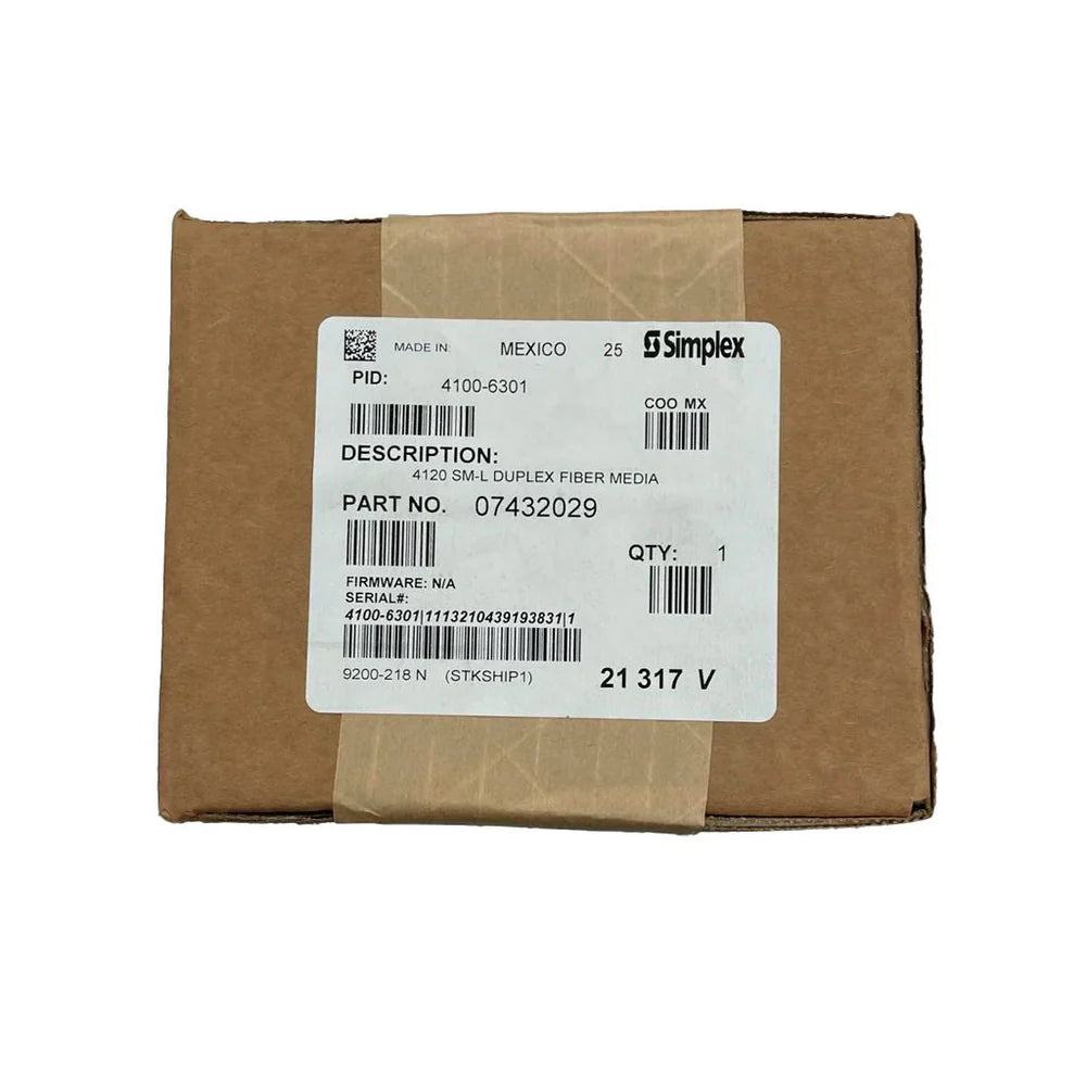 Simplex 4100-6301 Single-Mode Fiber Media Card