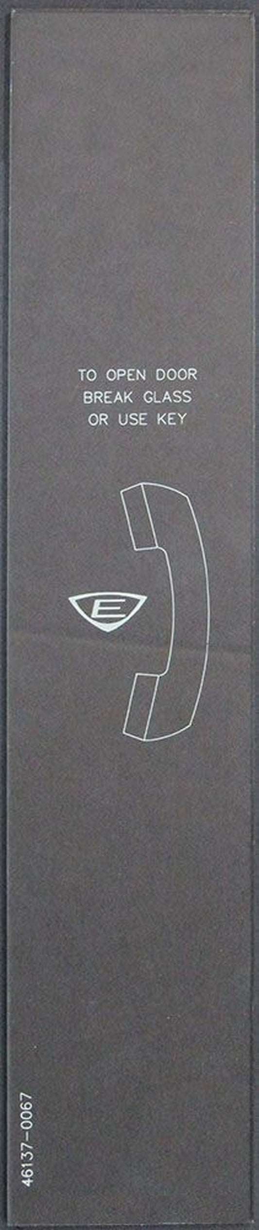Edwards PP46137-0067 Replacement Break Glass - Same Day Shipping (SEALED)