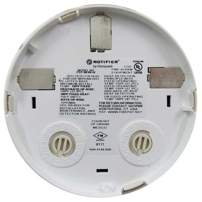 Notifier FST-951R-IV Rate of Rise 135F Heat Detector (Ivory)