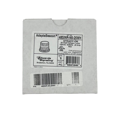Edwards 48SINR-N5-25WH 48 Series Steady-On Incandescent Beacon