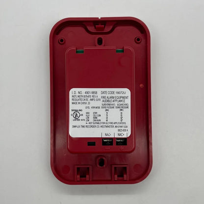 Simplex 4901-9858 Horn Mini Red