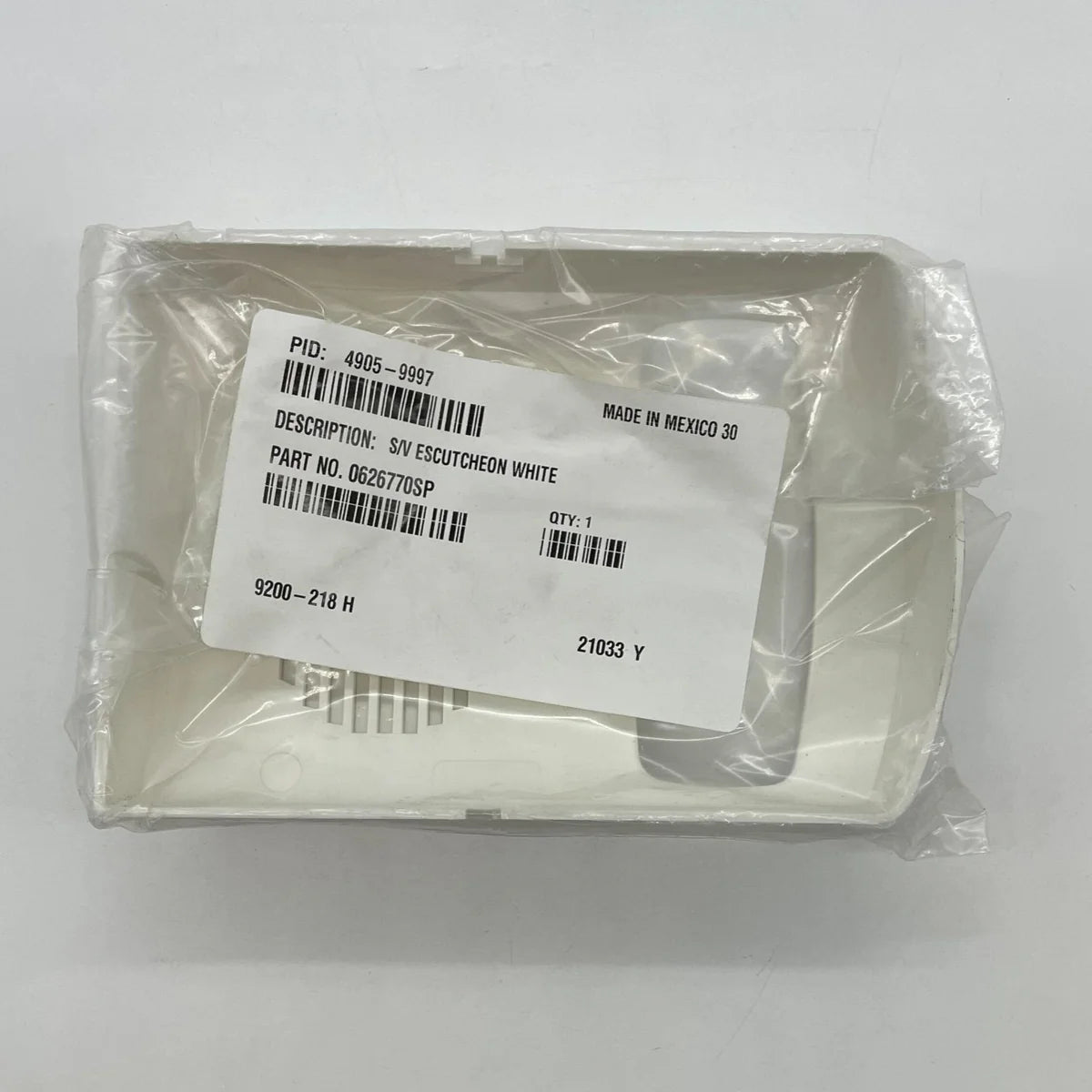 Simplex 4905-9997 S/V Cover White