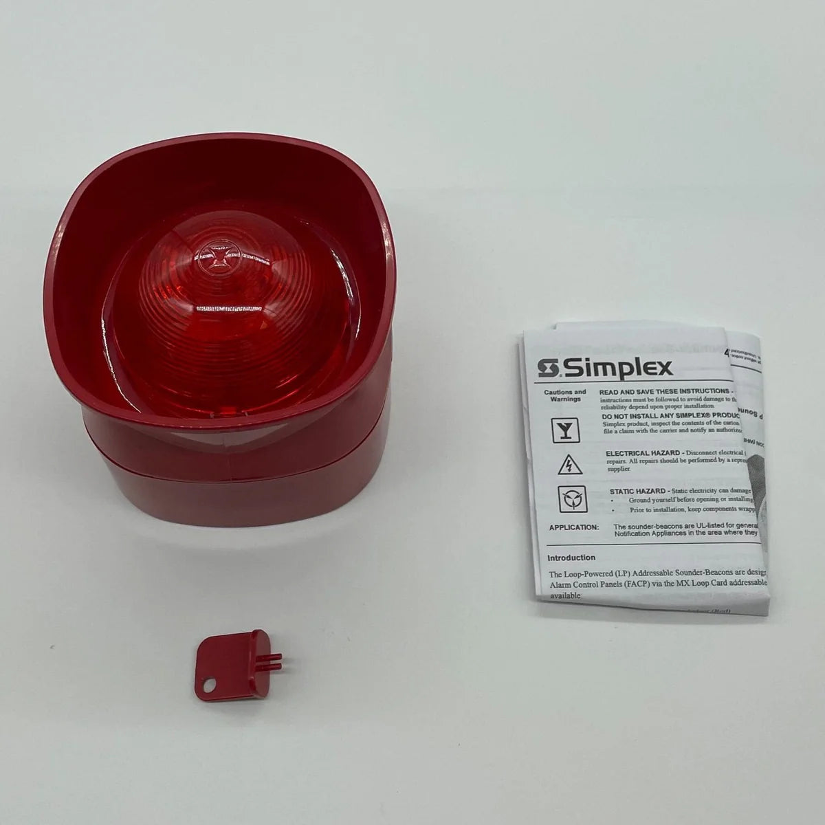 Simplex 4906-5205 Indoor Sounder Beacon Red