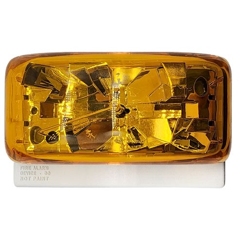 Simplex 4906-9207 Multi-Candela Addressable Strobe with Amber Lens