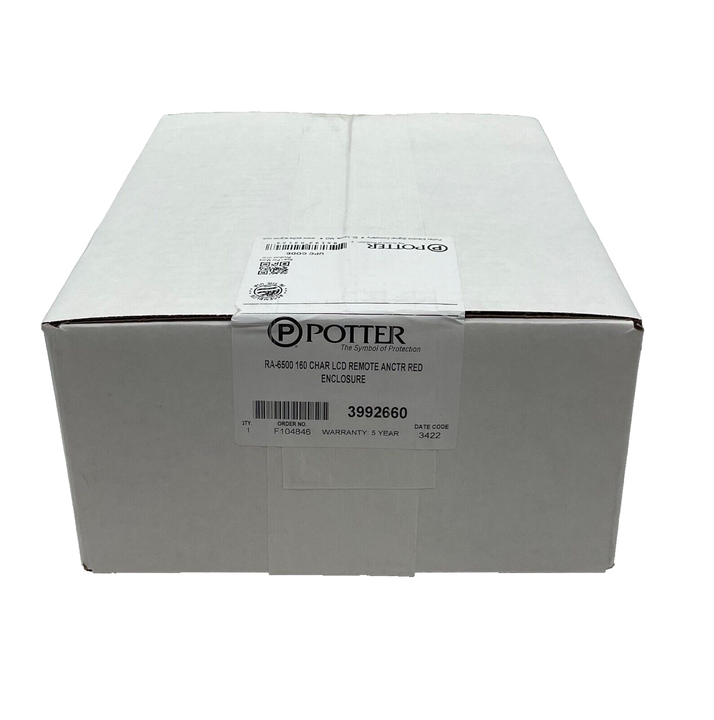 Potter RA-6500 160-Character LCD Remote Annunciator - Same Day Shipping (SEALED)